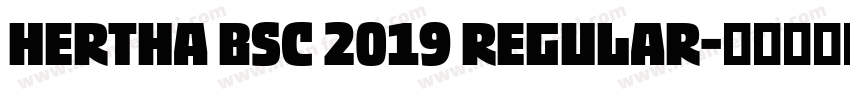 Hertha BSC 2019 Regular字体转换
